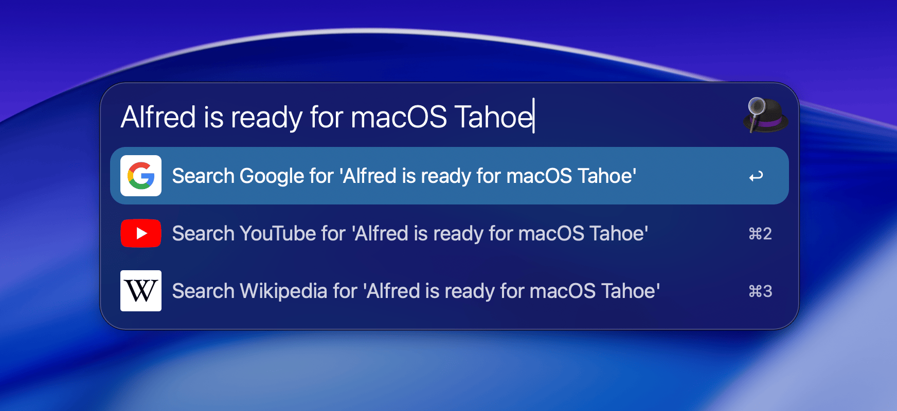 Download the Frosted Dark Glass Alfred Theme