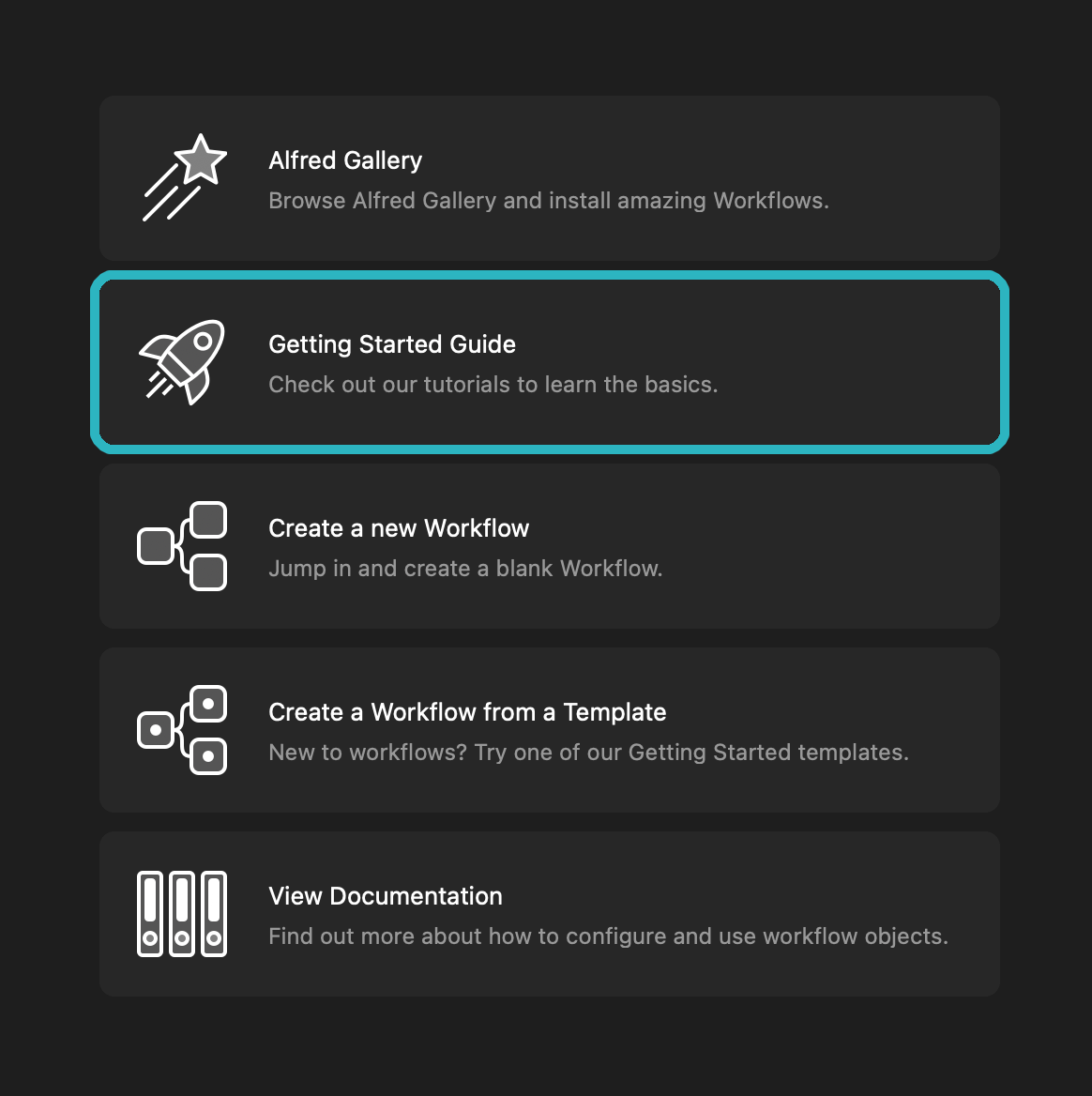 Finding the Getting Started Guides