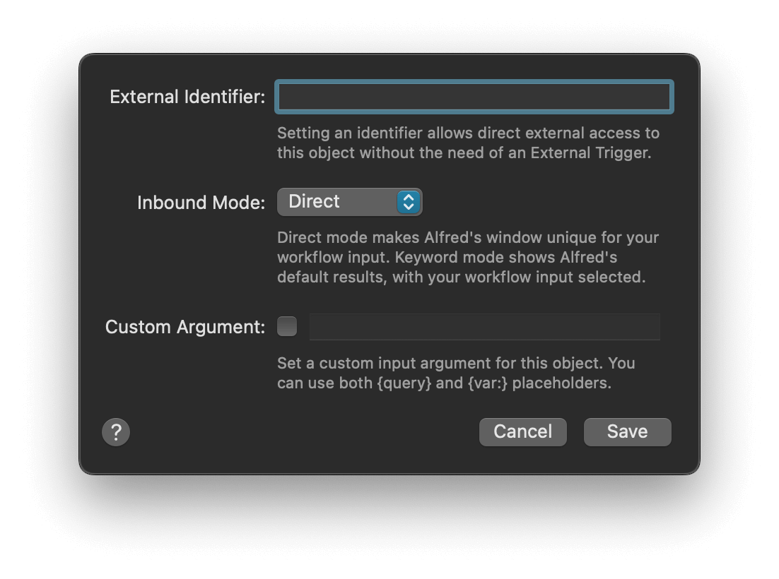 Inbound Contiguration
