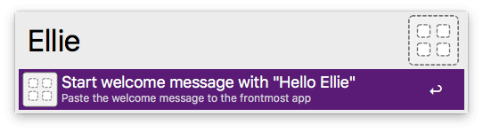 Snippet Trigger pops up Alfred window